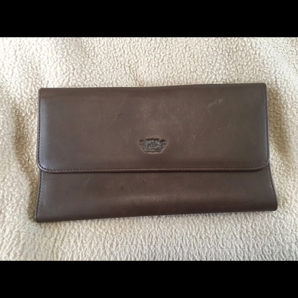 Vintage Bosca Pacific Grove Leather Clutch Wallet NWOT